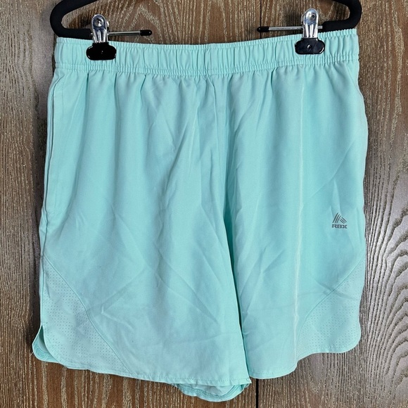 RBX‎ Men's Workout Training Short 7" Inseam Turquoise Size M Wicking Quick Dry - Picture 1 of 13